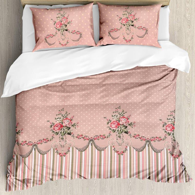 Buy Winova Floral Bedsheet - Peach Bedsheets from Vaaree