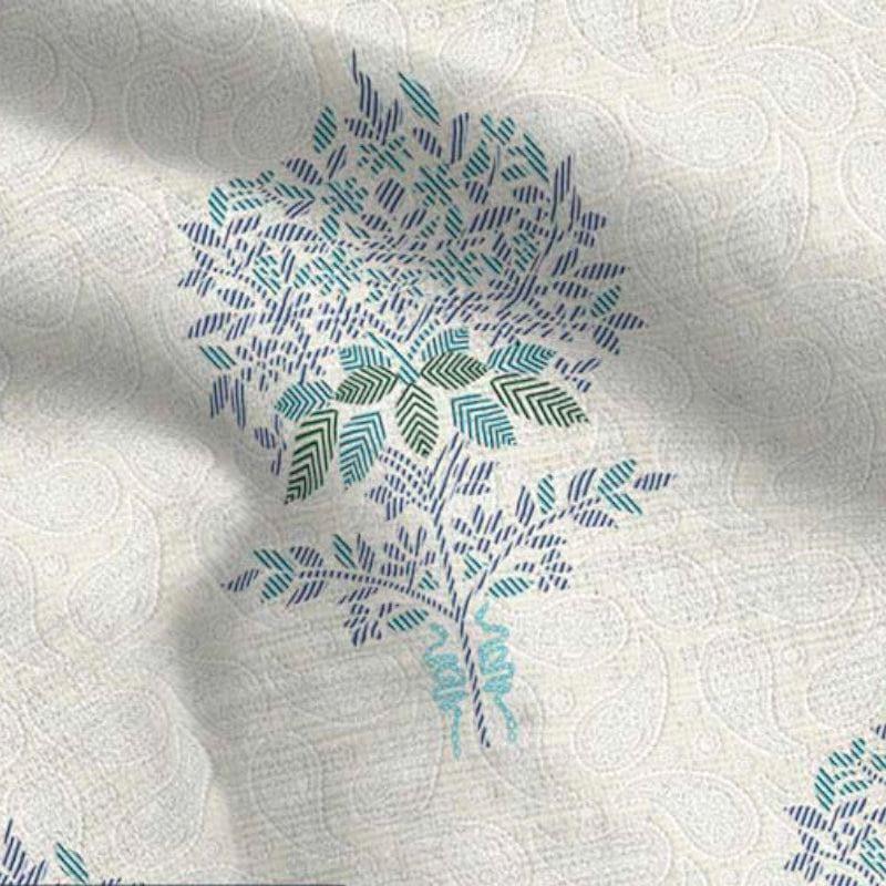 Buy Woodblock Print Bedsheet - Blue Bedsheets from Vaaree