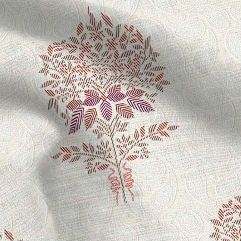 Buy Woodblock Print Bedsheet - Red Bedsheets from Vaaree