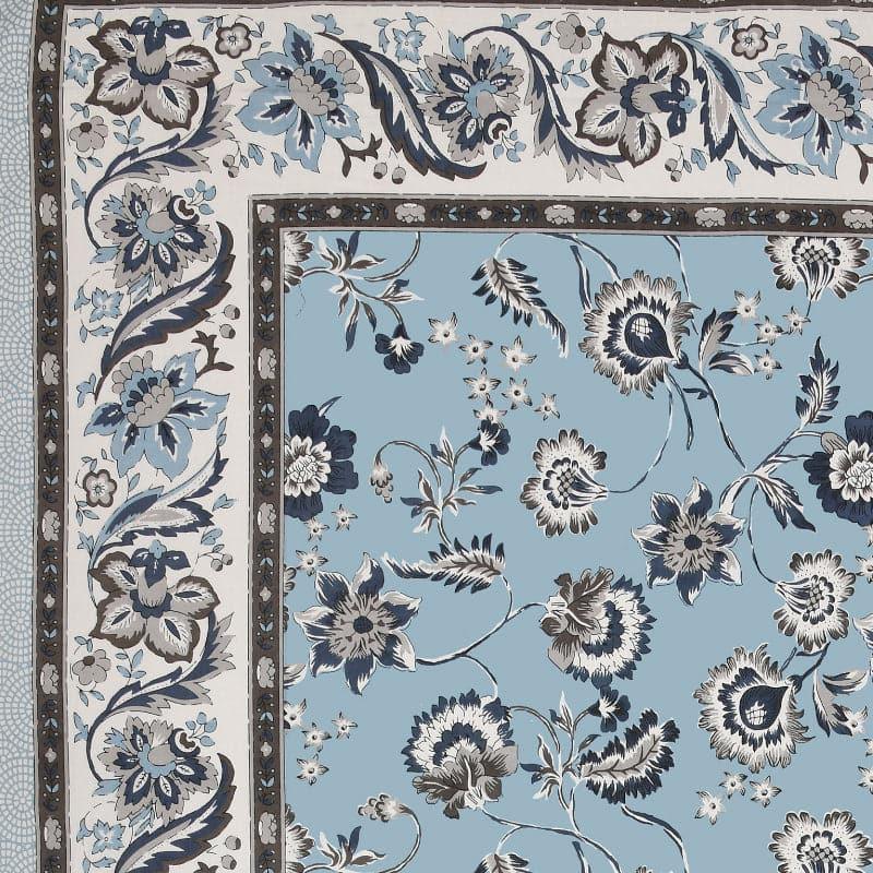 Buy Yahan Floral Bedsheet - Blue Bedsheets from Vaaree