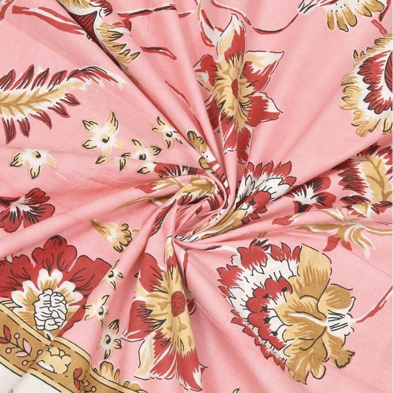 Buy Yahan Floral Bedsheet - Pink Bedsheets from Vaaree