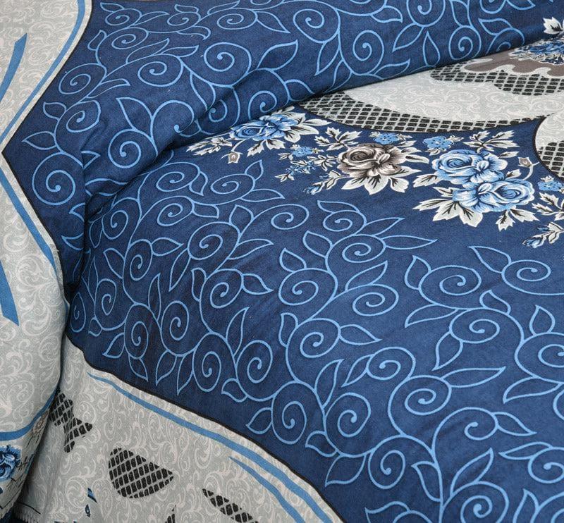 Buy Yashita Printed Bedsheet - Blue Bedsheets from Vaaree