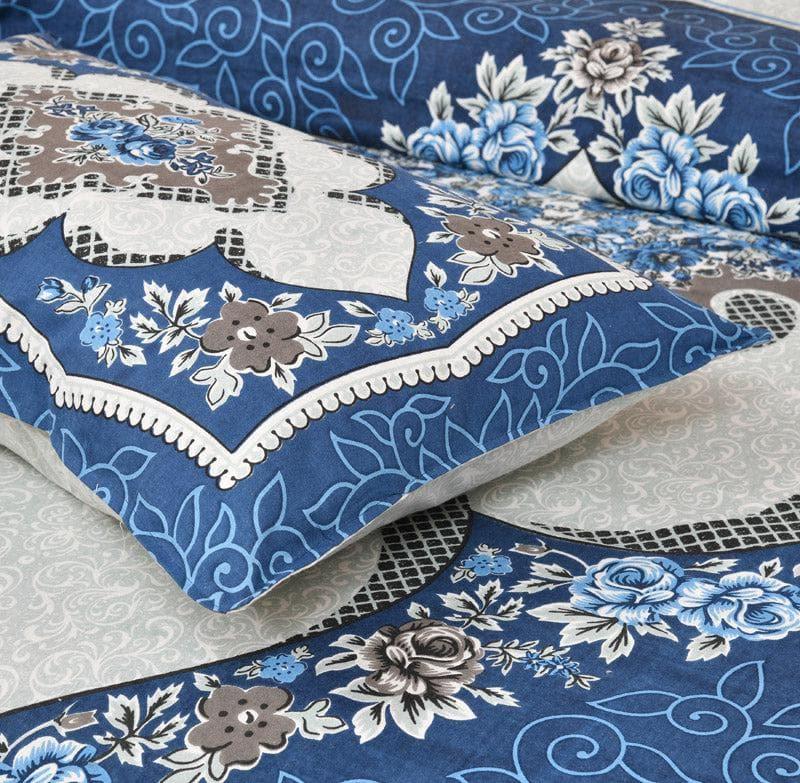 Buy Yashita Printed Bedsheet - Blue Bedsheets from Vaaree