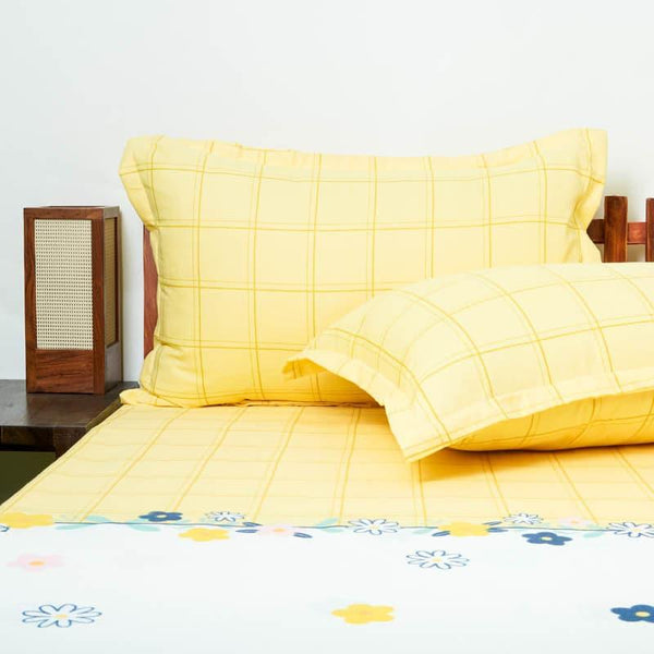 Buy Yellow Sansa Bedsheet Bedsheets from Vaaree