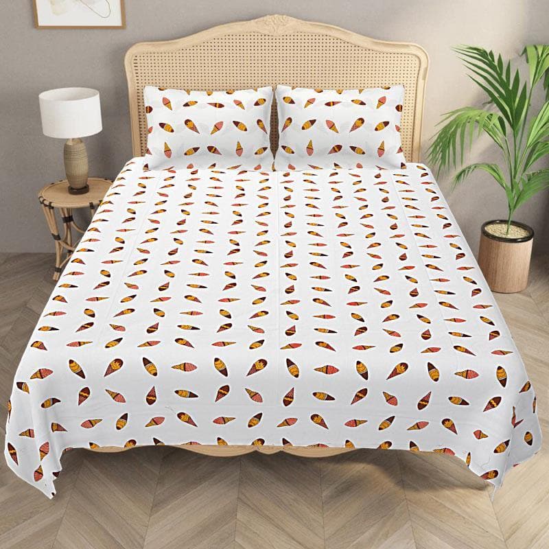 Buy YumYum Icecream Bedsheet - Yellow Bedsheets from Vaaree