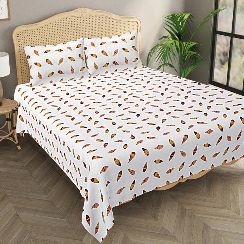 Buy YumYum Icecream Bedsheet - Yellow Bedsheets from Vaaree