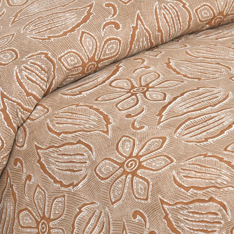 Buy Yuvara Floral Bedsheet - Beige Bedsheets from Vaaree