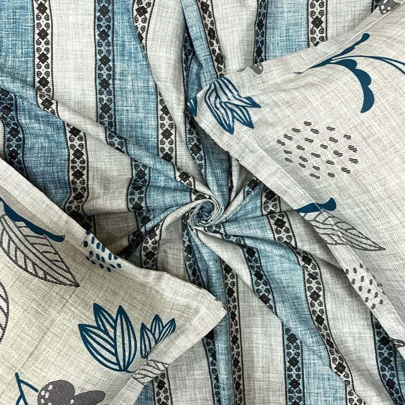 Buy Zena Printed Bedsheet - Blue Bedsheets from Vaaree