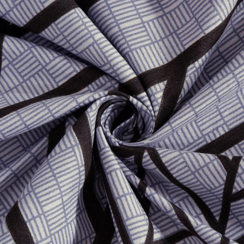Buy Bedsheets - Zig Zag Misu Bedsheet - Light Grey at Vaaree online