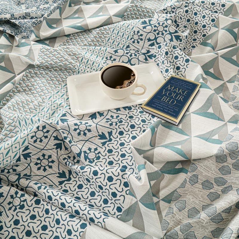 Buy Zira Floral Bedsheet - Blue Bedsheets from Vaaree