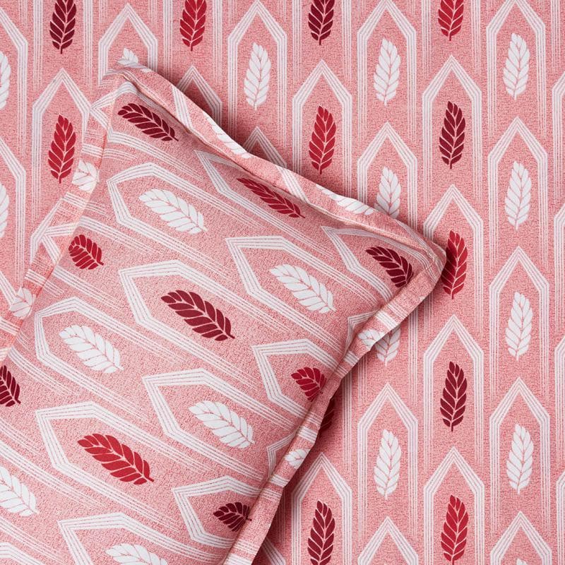 Buy Zolka Leafy Bedsheet - Peach Bedsheets from Vaaree