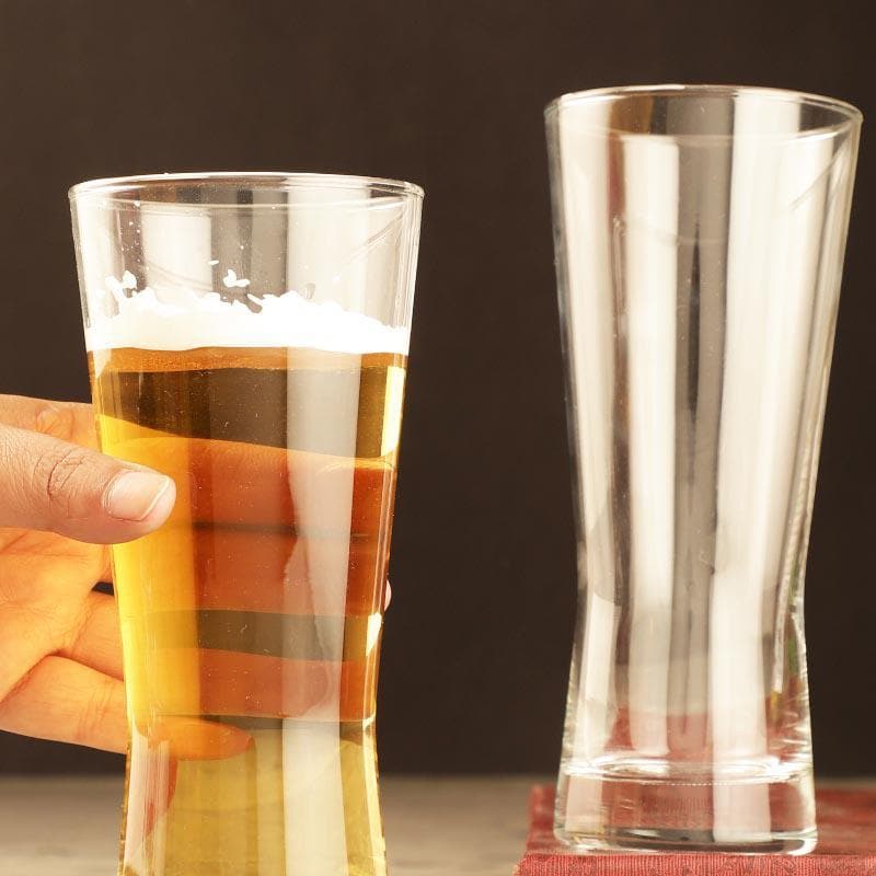 Buy Ikkis Beer Glass (400 ml ) - Set Of Two Beer Glasses from Vaaree