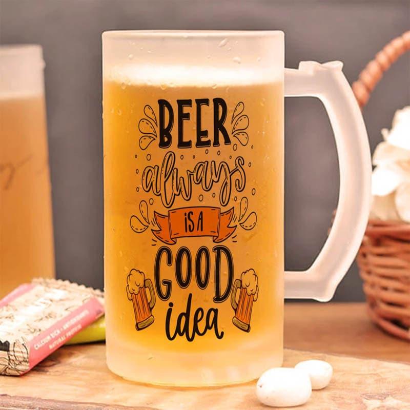 Beer Mug & Glass - Fuchsia Beer Mug - 350 ML