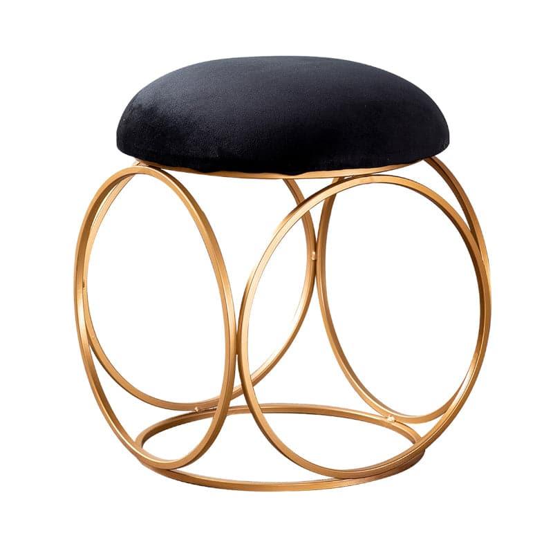 Buy Adina Velvet Stool (Black) - Set Of Two Benches & Stools from Vaaree