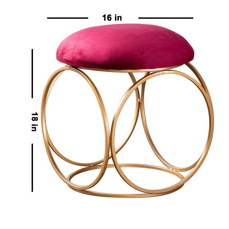 Buy Adina Velvet Stool (Red) - Set Of Two Benches & Stools from Vaaree