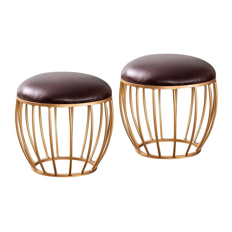 Buy Candace Velvet Stool (Black) - Set Of Two Benches & Stools from Vaaree