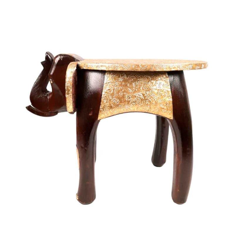 Buy Gaja Deva Stool - Brown Benches & Stools from Vaaree