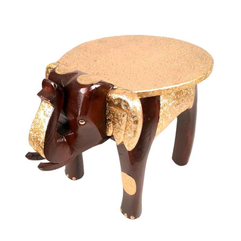 Buy Gaja Deva Stool - Brown Benches & Stools from Vaaree