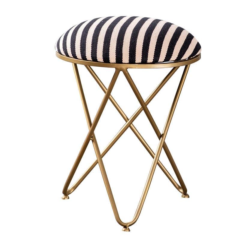 Buy Jada Velvet Stool (Black & White) - Set Of Two Benches & Stools from Vaaree