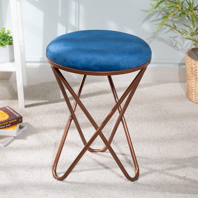 Buy Marina Cross Velvet Stool Benches & Stools from Vaaree