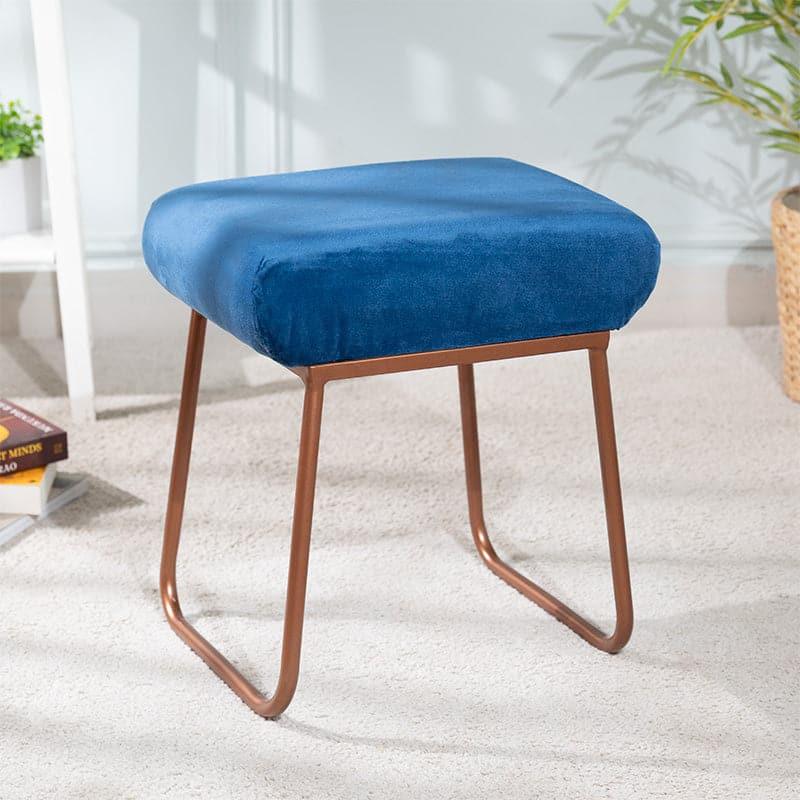 Buy Marina Square Velvet Stool Benches & Stools from Vaaree