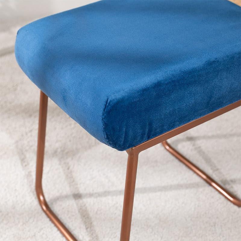 Buy Marina Square Velvet Stool Benches & Stools from Vaaree