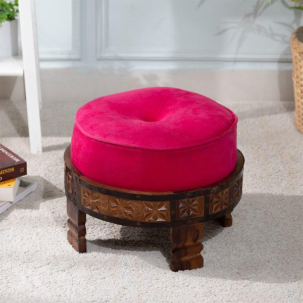 Buy Roma Velvet Stool Benches & Stools from Vaaree