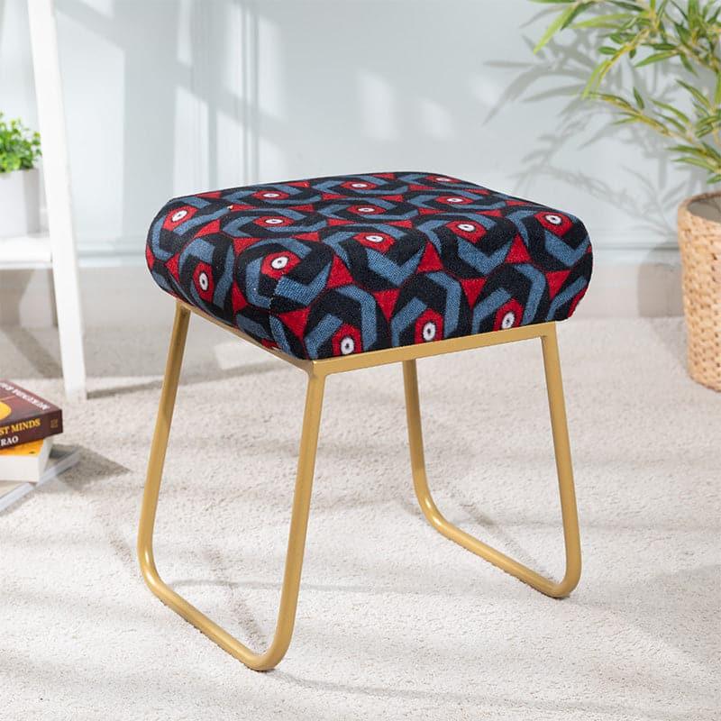 Buy Sanchora Square Velvet Stool Benches & Stools from Vaaree