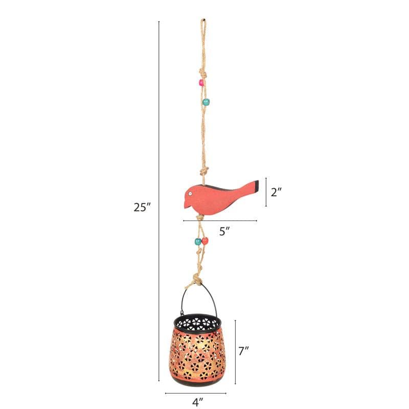 Buy Chidiya Love Bird Feeder - Red Bird Feeder from Vaaree