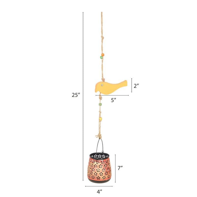 Buy Chidiya Love Bird Feeder - Yellow Bird Feeder from Vaaree