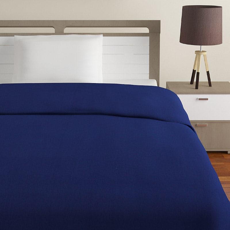 Buy Lora Solid Blanket - Dark Blue Blankets from Vaaree