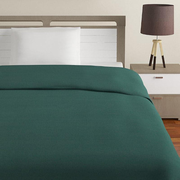 Buy Lora Solid Blanket - Dark Green Blankets from Vaaree