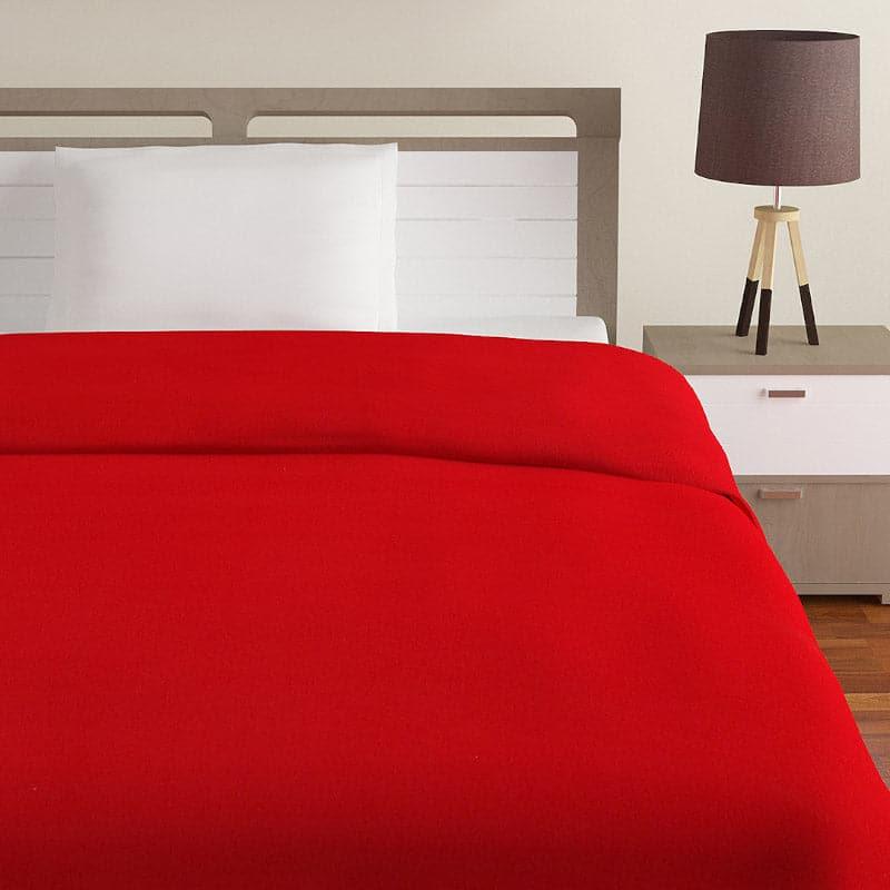 Buy Lora Solid Blanket - Red Blankets from Vaaree