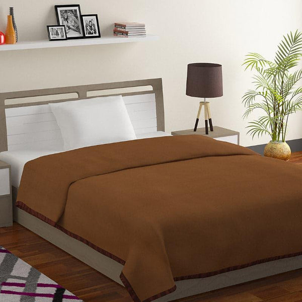 Buy Nerada Solid Blanket - Brown Blankets from Vaaree