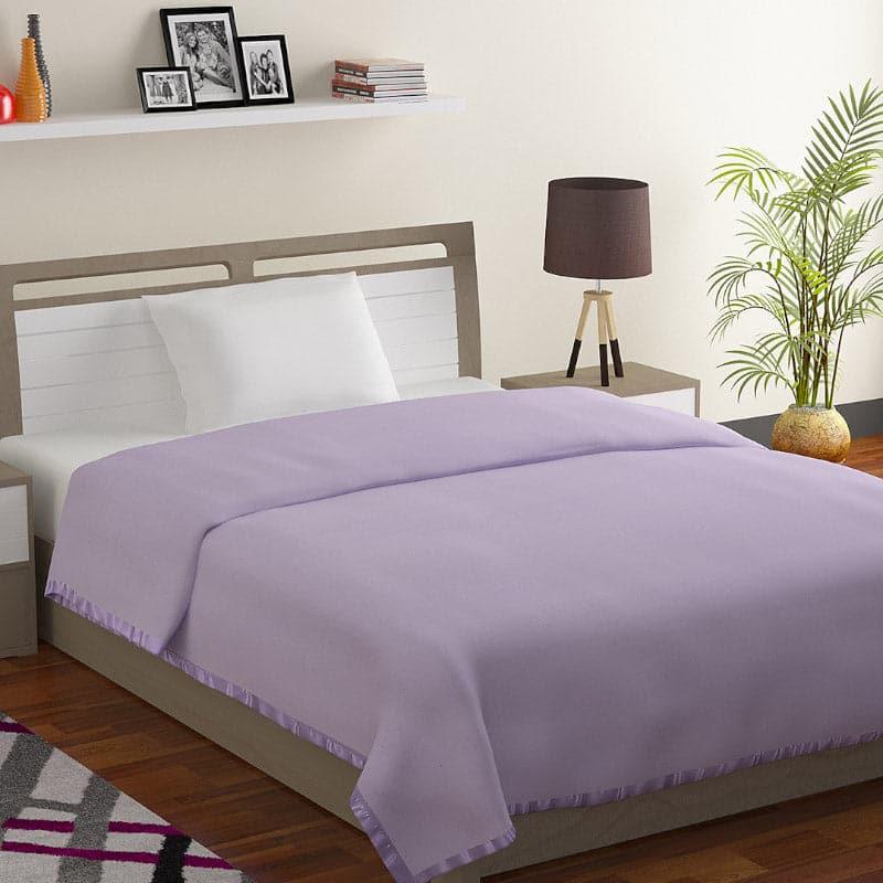 Buy Nerada Solid Blanket - Purple Blankets from Vaaree