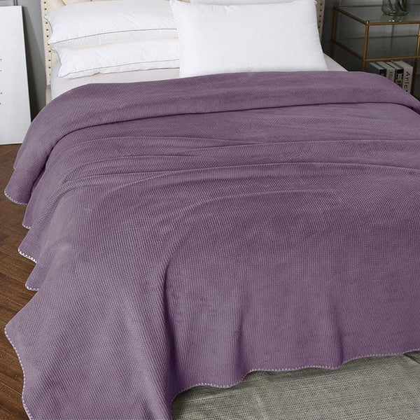 Buy Idyllic Snigu Blanket - Mauve Blankets from Vaaree