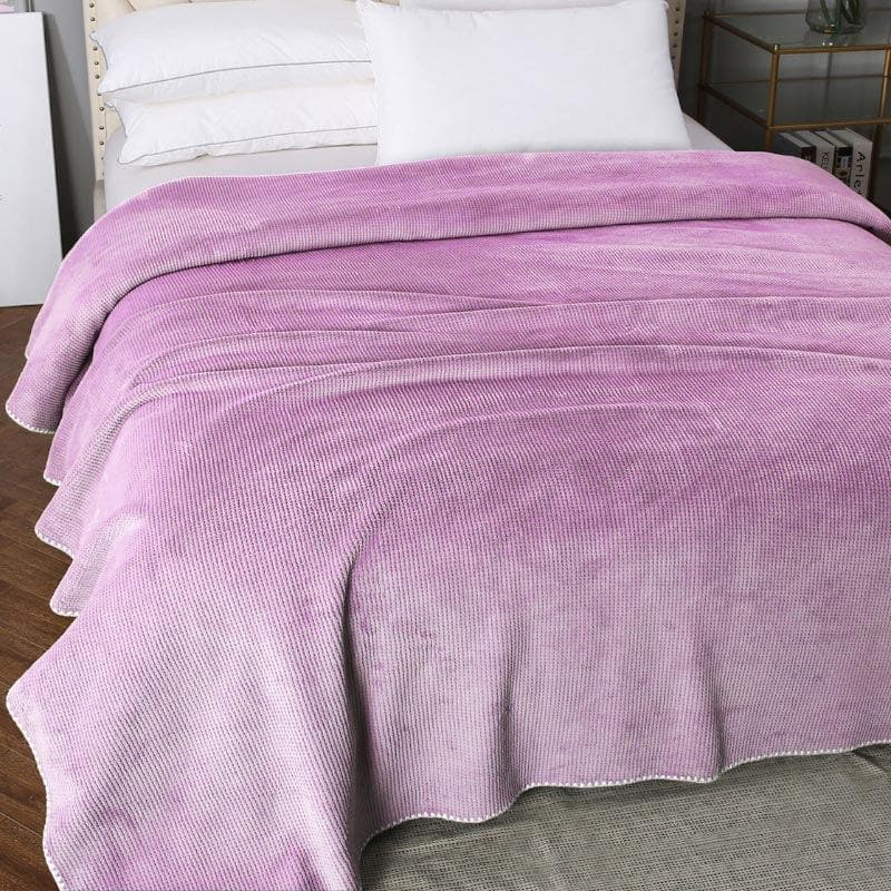 Buy Idyllic Snigu Blanket - Purple Blankets from Vaaree