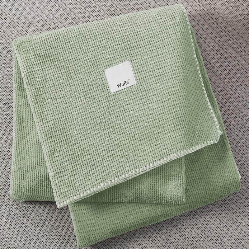 Buy Idyllic Snigu Blanket - Sage Green Blankets from Vaaree