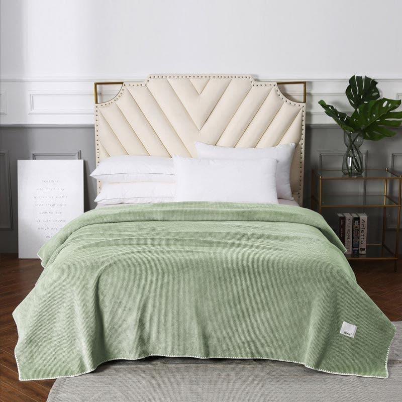 Buy Idyllic Snigu Blanket - Sage Green Blankets from Vaaree