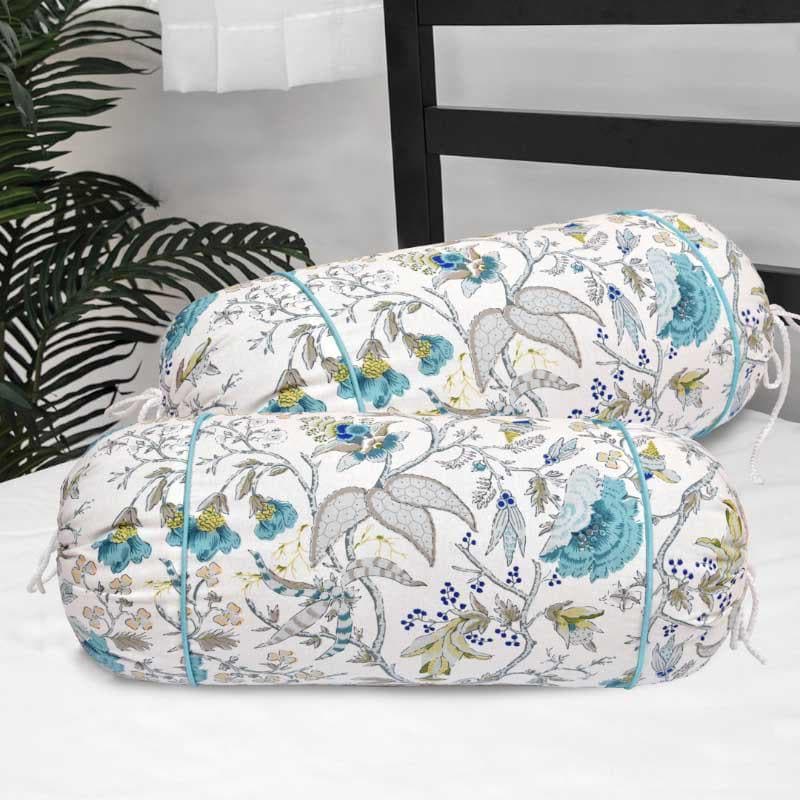 Buy Mausamiyaan Bolster Cover - Set Of Two Bolster Covers from Vaaree