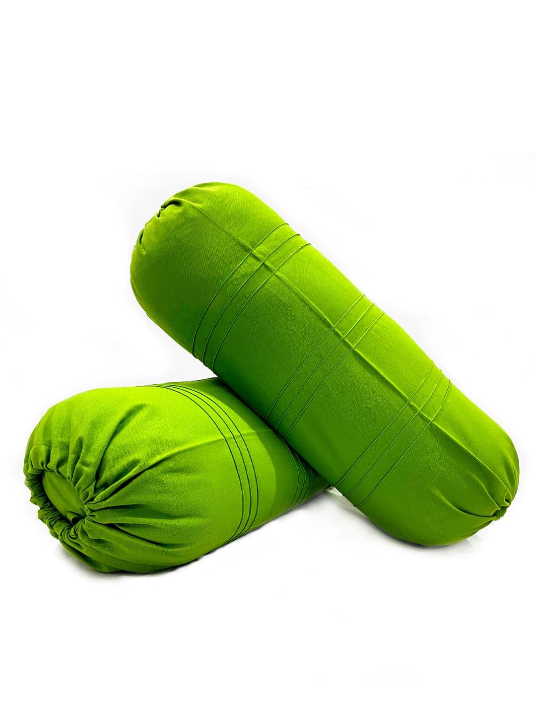 Buy Bolster Covers - Norae Bloster Cover (Green) - Set Of Two at Vaaree online