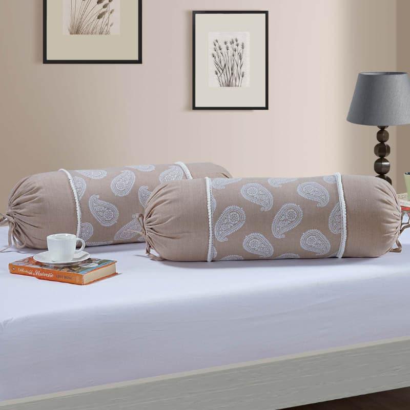 Buy Tithi Bolster Cover - Set Of Two Bolster Covers from Vaaree