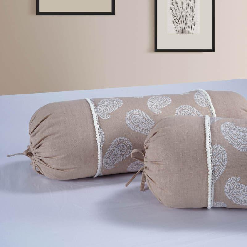 Buy Tithi Bolster Cover - Set Of Two Bolster Covers from Vaaree