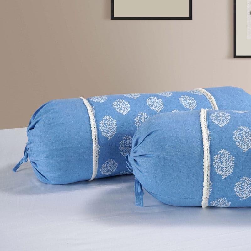 Buy Triva Pastel Bolster Cover - Set Of Two Bolster Covers from Vaaree