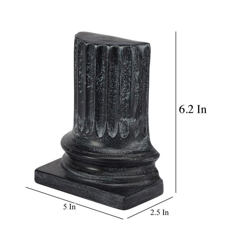 Buy Ancient Pillar Book Ends (Black) - Set Of Two Book End from Vaaree