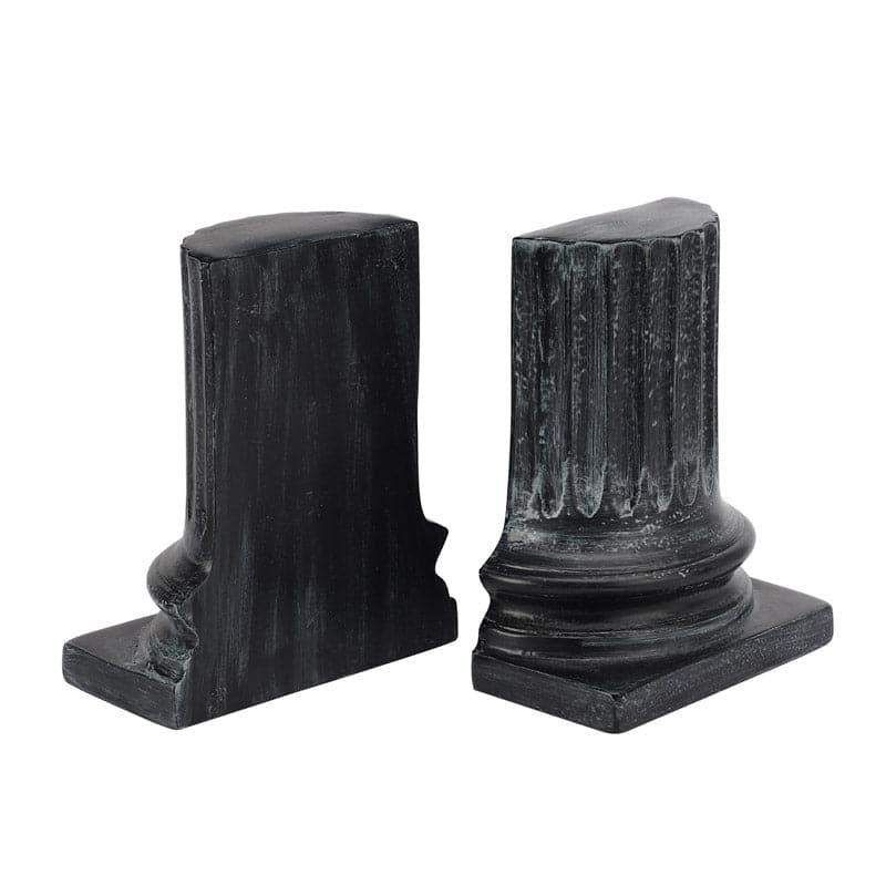 Buy Ancient Pillar Book Ends (Black) - Set Of Two Book End from Vaaree