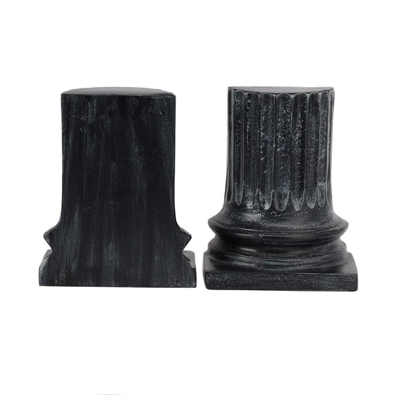 Buy Ancient Pillar Book Ends (Black) - Set Of Two Book End from Vaaree