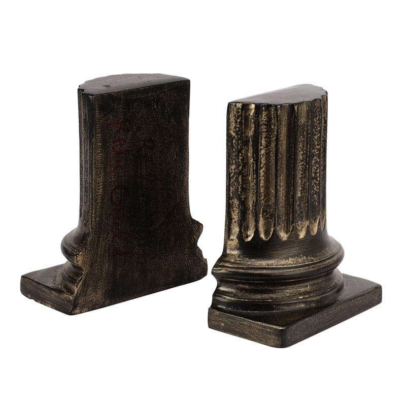 Buy Ancient Pillar Book Ends (Brown) - Set Of Two Book End from Vaaree