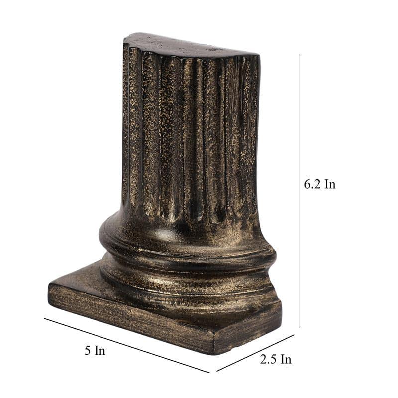 Buy Ancient Pillar Book Ends (Brown) - Set Of Two Book End from Vaaree