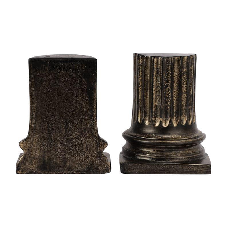 Buy Ancient Pillar Book Ends (Brown) - Set Of Two Book End from Vaaree